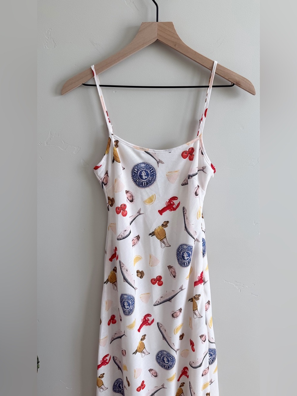 Mint Vanilla Maxi Dress in Seafood Print - Picture 8 of 12